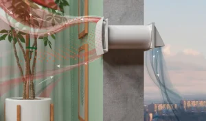 Lokální rekuperační jednotka Gunay cuper 125 ve stěne