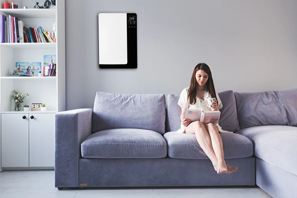 Lokální rekuperační jednotka Hyundai-HRS-150-WM7 na stěne